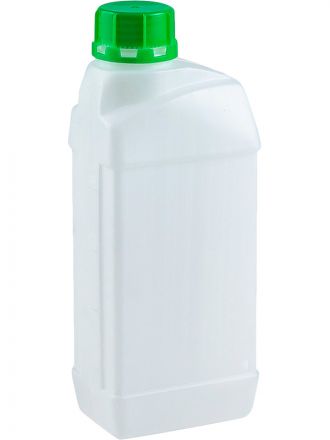 Бутыль п/э 1л. прямоугольная, с пробкой, цв. неокрашенный