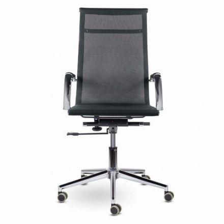 Кресло офисное BRABIX PREMIUM "Net EX-533", хром, сетка, черное, 532546