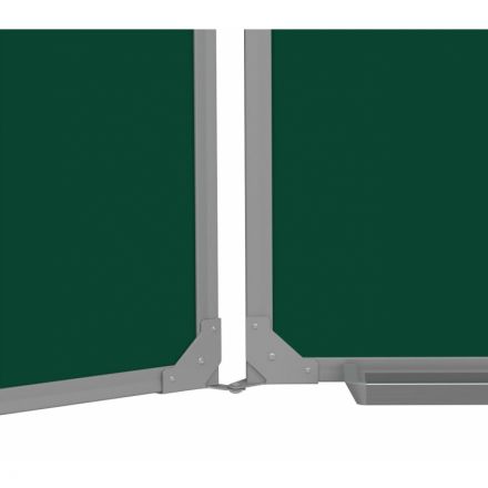 Доска меловая - магнитная зеленая 100х300 2-створ., аналог 402751