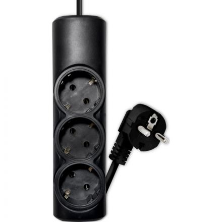 Удлинитель PROGIX PG315 3р/5/2,2кВт/10А заземление, черный, ПВС 3х0.75