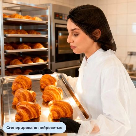 Халат н/с процед, рук.рез, 4кн, XXXL(60-62), пл 20, бел, Комус  10шт/уп