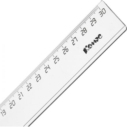 Линейка 30см Комус 2 шт/уп прозрачная, бесцветная Линейка 30см Комус 2 шт/уп прозрачная, бесцветная