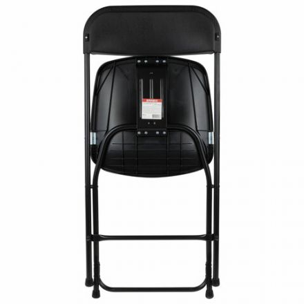 Стул складной BRABIX "Golf CF-002", черный каркас, пластик черный, 531563