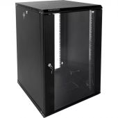 Шкаф настенный ЦМО разб. 12U(600х650)дверь стекло,черн (ШРН-Э-12.650-9005)