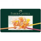 Карандаши цветные художественные Faber-Castell "Polychromos", 36цв., заточен., метал. коробка Карандаши цветные художественные Faber-Castell "Polychromos", 36цв., заточен., метал. коробка
