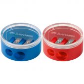 Точилка пластиковая Faber-Castell 2 отверстия, контейнер, красная/синяя Точилка пластиковая Faber-Castell 2 отверстия, контейнер, красная/синяя