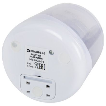 Точилка электрическая BRAUBERG DOUBLE BLADE WHITE, двойное лезвие, питание от 2 батареек, 271337 Точилка электрическая BRAUBERG DOUBLE BLADE WHITE, двойное лезвие, питание от 2 батареек, 271337