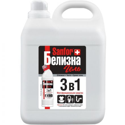 Отбеливатель SANFOR Белизна гель 3 в 1, 5 л