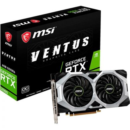 Видеокарта MSI RTX 2060 VENTUS OC RU 6GB GDDR6 192bit HDMI 3xDP Видеокарта MSI RTX 2060 VENTUS OC RU 6GB GDDR6 192bit HDMI 3xDP