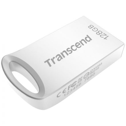 Флеш-память Transcend JetFlash 710, 128Gb, USB 3.1 G1, сереб, TS128GJF710S