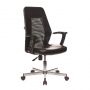 Кресло VB_EChair-225 DSL PTW к/з черный, сетка черная, хром Кресло VB_EChair-225 DSL PTW к/з черный, сетка черная, хром