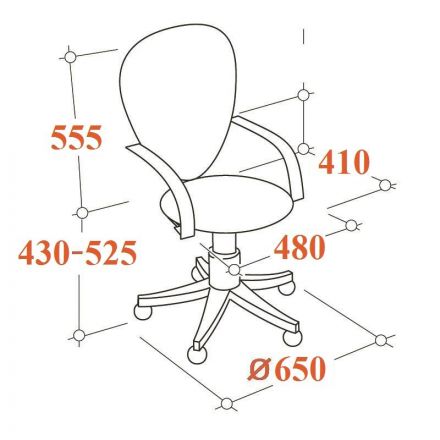 Кресло VB_EChair-225 DSL PTW к/з черный, сетка черная, хром