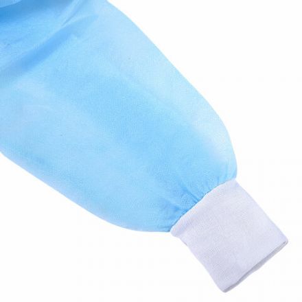 Халат хирургический нестерильный 140 см, 52-54 р., манжета, спанбонд 25 г/м2, ГЕКСА, голубой Халат хирургический нестерильный 140 см, 52-54 р., манжета, спанбонд 25 г/м2, ГЕКСА, голубой