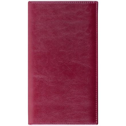 Визитница на кольцах BRAUBERG "Imperial", на 240 визиток, под гладкую кожу, бордовая, 231665