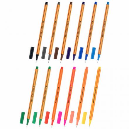 Ручки капиллярные (линеры) 12 ЦВЕТОВ, BRAUBERG "FINE 040", шестигранные, линия 0,4 мм, 144143 Ручки капиллярные (линеры) 12 ЦВЕТОВ, BRAUBERG "FINE 040", шестигранные, линия 0,4 мм, 144143