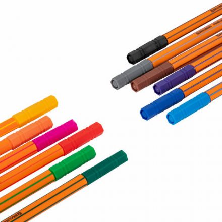 Ручки капиллярные (линеры) 12 ЦВЕТОВ, BRAUBERG "FINE 040", шестигранные, линия 0,4 мм, 144143 Ручки капиллярные (линеры) 12 ЦВЕТОВ, BRAUBERG "FINE 040", шестигранные, линия 0,4 мм, 144143