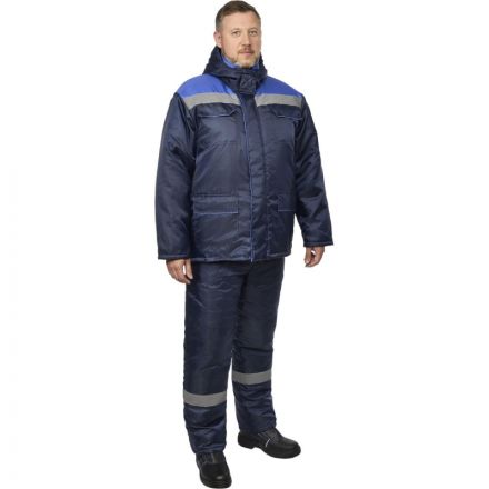Костюм рабочий зимний муж з12-КПК с СОП син/вас оксф 44-46/158-164 Костюм рабочий зимний муж з12-КПК с СОП син/вас оксф 44-46/158-164