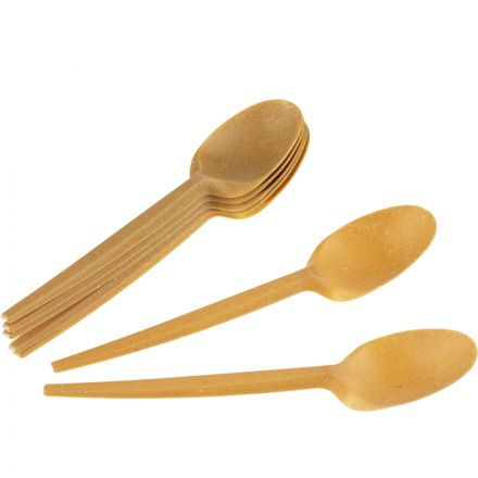 Ложка одноразовая 168мм,золотисто-охрист.до коричн;древесное волокно,50шт/у Ложка одноразовая 168мм,золотисто-охрист.до коричн;древесное волокно,50шт/у