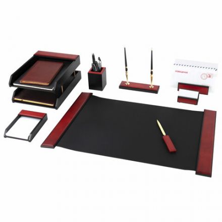 Набор настольный GALANT "Sirius" из дерева, 8 предметов, цвет "красное дерево/чёрный", 238162 Набор настольный GALANT "Sirius" из дерева, 8 предметов, цвет "красное дерево/чёрный", 238162