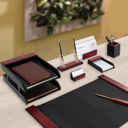 Набор настольный GALANT "Sirius" из дерева, 8 предметов, цвет "красное дерево/чёрный", 238162 Набор настольный GALANT "Sirius" из дерева, 8 предметов, цвет "красное дерево/чёрный", 238162