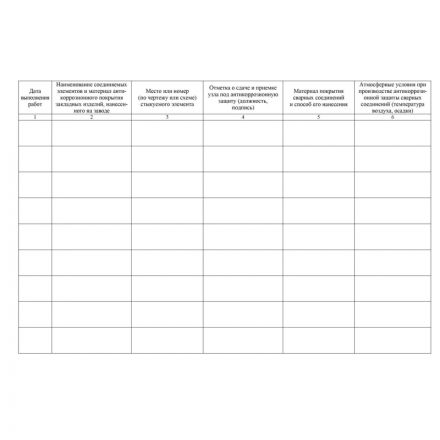 Журнал антикоррозионной защиты сварных соединений А4,писч.64стр КЖ-713 Журнал антикоррозионной защиты сварных соединений А4,писч.64стр КЖ-713