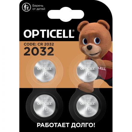 Батарейка Opticell Specialty 2032 4шт/уп Батарейка Opticell Specialty 2032 4шт/уп