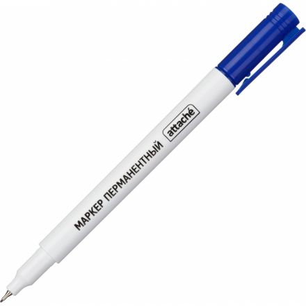 Маркер перманентный ATTACHE синий 0,5 мм Маркер перманентный ATTACHE синий 0,5 мм