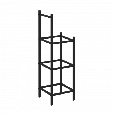 Loft Угловой проходной переходной модуль VR.L-SL.UPK-3.2.2 Чёрный металл 446*446*1458