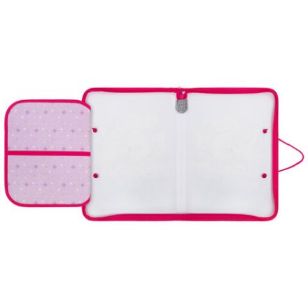 Папка для труда на молнии с ручками ПИФАГОР А4, 1 отделение, пластик, органайзер, "Fluffy akita", 272227