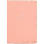 Обложка для паспорта OfficeSpace "Journey", экокожа софт-тач, персиковый, тиснение фольгой