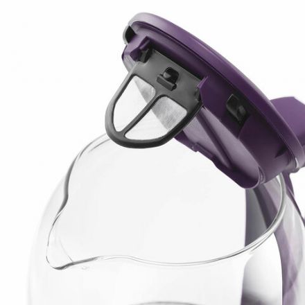 Чайник KITFORT КТ-640-5, 1,7 л, 2200 Вт, закрытый нагревательный элемент, ТЕРМОРЕГУЛЯТОР, стекло, фиолетовый Чайник KITFORT КТ-640-5, 1,7 л, 2200 Вт, закрытый нагревательный элемент, ТЕРМОРЕГУЛЯТОР, стекло, фиолетовый