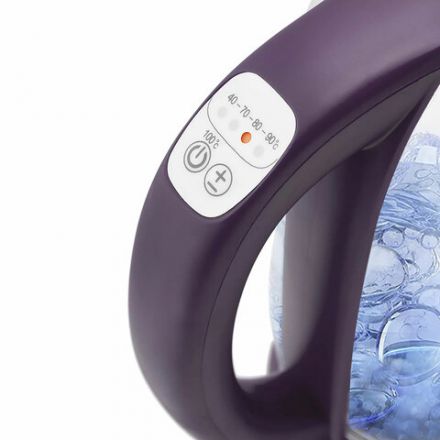 Чайник KITFORT КТ-640-5, 1,7 л, 2200 Вт, закрытый нагревательный элемент, ТЕРМОРЕГУЛЯТОР, стекло, фиолетовый Чайник KITFORT КТ-640-5, 1,7 л, 2200 Вт, закрытый нагревательный элемент, ТЕРМОРЕГУЛЯТОР, стекло, фиолетовый