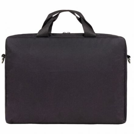 Сумка портфель HEIKKI MAXIMUM (ХЕЙКИ) с отделением для ноутбука 17,3", черная с серой вставкой, 34х44х6 см, 272590