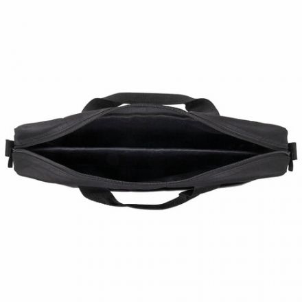 Сумка портфель HEIKKI MAXIMUM (ХЕЙКИ) с отделением для ноутбука 17,3", черная с серой вставкой, 34х44х6 см, 272590