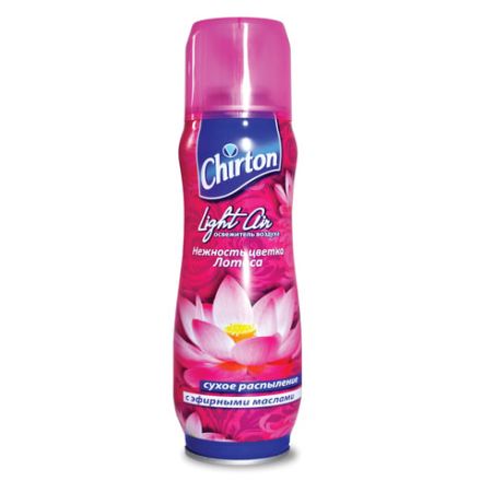 Освежитель воздуха аэрозольный 300 мл, CHIRTON (Чиртон) Light Air, "Нежность лотоса", сухое распыление Освежитель воздуха аэрозольный 300 мл, CHIRTON (Чиртон) Light Air, "Нежность лотоса", сухое распыление