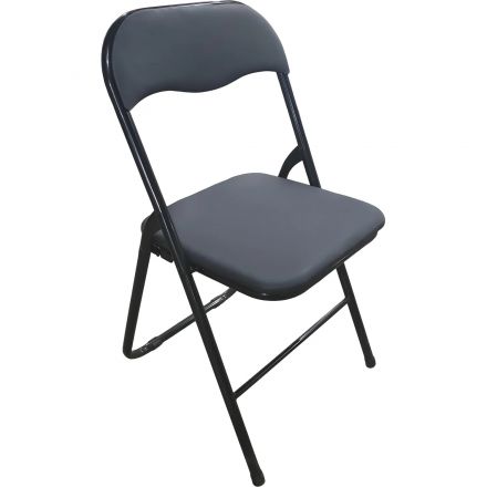 Стул складной ЮТК Easy Chair экокожа, черный 78х45х46,5см Стул складной ЮТК Easy Chair экокожа, черный 78х45х46,5см