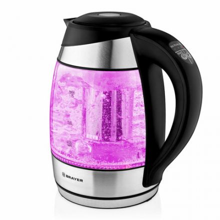Чайник с терморегулятором и заварником BRAYER BR1021, 1,8 л, 2200 Вт Чайник с терморегулятором и заварником BRAYER BR1021, 1,8 л, 2200 Вт