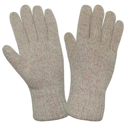 Перчатки шерстяные АЙСЕР, утепленные, размер 11 (XXL), бежевые, ПЕР700