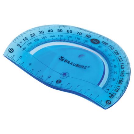 Набор чертежный средний гибкий BRAUBERG "FLEX" (линейка 20 см, треугольник, транспортир), ассорти, 210679 Набор чертежный средний гибкий BRAUBERG "FLEX" (линейка 20 см, треугольник, транспортир), ассорти, 210679