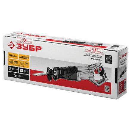 Пила сабельная сетевая, 850 Вт, 2800 ход/мин, глубина реза до 150 мм, ЗУБР ЗПС-850 Э Пила сабельная сетевая, 850 Вт, 2800 ход/мин, глубина реза до 150 мм, ЗУБР ЗПС-850 Э
