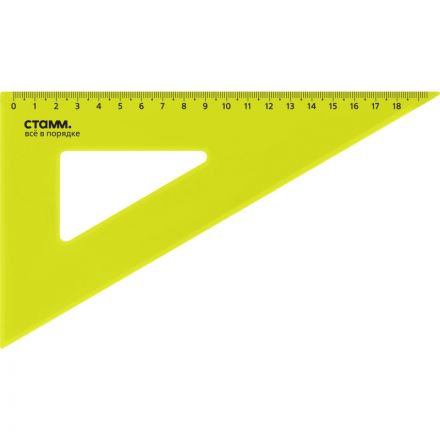 Треугольник 18 см угол 30 градусов Neon Cristal цвет ассорти ТК-47 Треугольник 18 см угол 30 градусов Neon Cristal цвет ассорти ТК-47