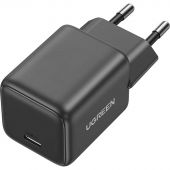 Зарядное устройство UGREEN сетевое X512 (55528) Mini 20W USB-C GaN EU серый Зарядное устройство UGREEN сетевое X512 (55528) Mini 20W USB-C GaN EU серый
