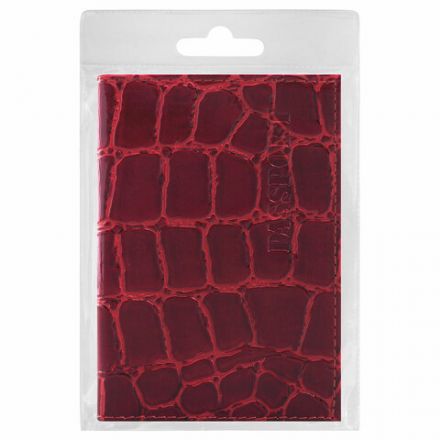 Обложка для паспорта натуральная кожа Croc, "PASSPORT", красная, BRAUBERG, 237180 Обложка для паспорта натуральная кожа Croc, "PASSPORT", красная, BRAUBERG, 237180
