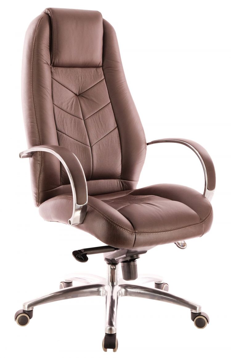 Офисное кресло everprof valencia m натуральная кожа коричневый