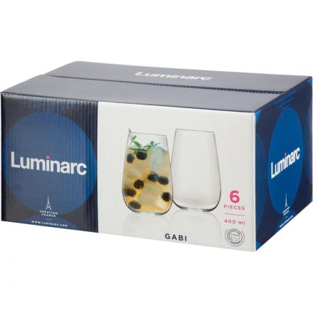 Набор стаканов высокий Габи 400 мл, 6шт/уп