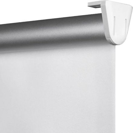 Рулонная штора Комус Мебель blackout silver 537837 V1, 55х160, белый