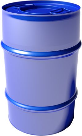 Бочка стальная 50л с ручками окрашенный с крышкой "хлопок" (D 180)