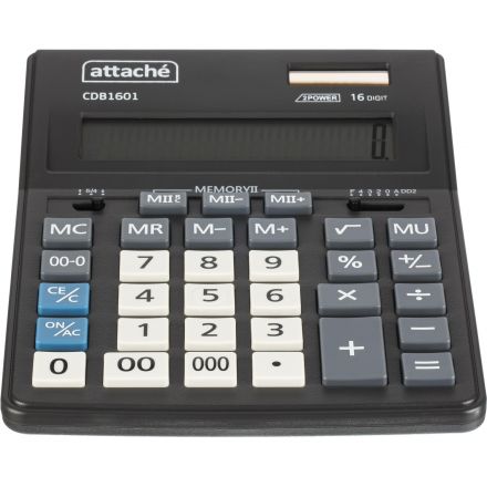 Калькулятор настольный Attache CDB1601-BK 16-разрядный черный 205×155×35 мм Калькулятор настольный Attache CDB1601-BK 16-разрядный черный 205×155×35 мм