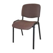 Стул для посетителей Изо коричнево-бежевый (ткань/черный)