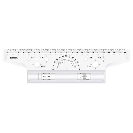 Рейсшина 22см СТАММ, металлический ролик, картонная коробка Рейсшина 22см СТАММ, металлический ролик, картонная коробка